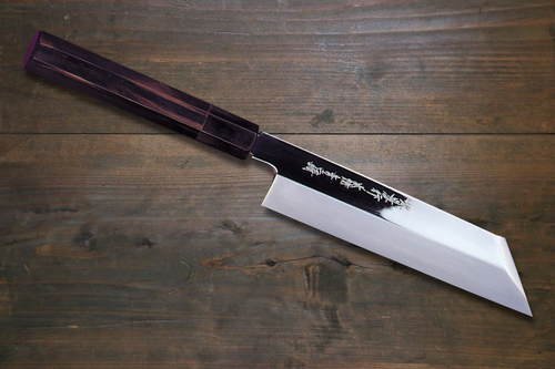 Sakai Takayuki Honyaki Blue Steel No.2 Mirrored Finish Mukimono  180mm - Japannywholesale
