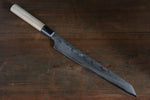 Sakai Takayuki Silver Steel No.3 Damascus Kengata Yanagiba  300mm - Japannywholesale