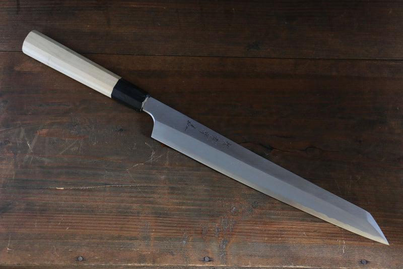 Sakai Takayuki Chef Series Silver Steel No.3 Kiritsuke Yanagiba  270mm Magnolia Handle - Japannywholesale