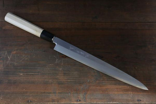 Sakai Takayuki Chef Series Silver Steel No.3 Yanagiba  Magnolia Handle - Japannywholesale