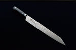 Sakai Takayuki Coreless Damascus Kengata Yanagiba  260mm Black Micarta Handle - Japannywholesale