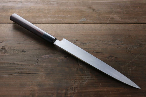 Kanetsune White Steel 11 Layer Damascus Japanese Sushi Sashimi Knife -270mm Shitan Handle - Japannywholesale