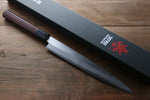 Kanetsune White Steel 11 Layer Damascus Japanese Sushi Sashimi Knife -270mm Shitan Handle - Japannywholesale