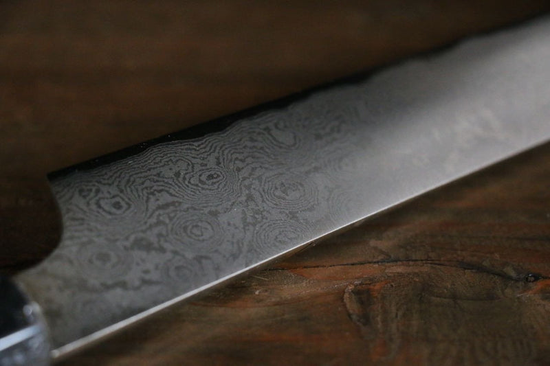 Sakai Takayuki Silver Steel No.3 Damascus Kengata Yanagiba  270mm - Japannywholesale