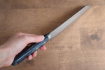 Kunihira Kokuryu VG10 Hammered Santoku  170mm Navy blue Pakka wood Handle - Japannywholesale