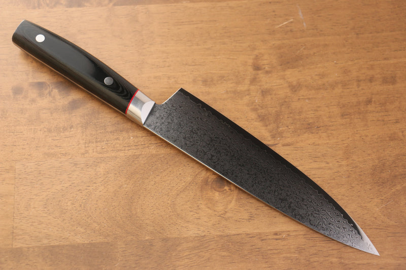 Seisuke Saiun VG10 Damascus Gyuto  200mm Black Micarta Handle - Japannywholesale