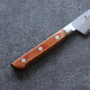 Sakai Takayuki VG5 Hammered Petty-Utility  150mm Brown Pakka wood Handle - Japannywholesale