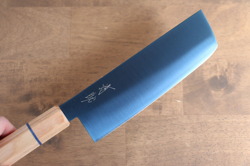 Seisuke SK-85 Ion plating Nakiri  160mm White wood Handle - Japannywholesale