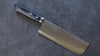 Kunihira Kokuryu VG10 Hammered Nakiri  165mm Blue Pakka wood Handle - Japannywholesale