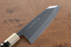 Jikko Shiko Blue Steel Kiritsuke Deba  150mm Ebony with Double Ring Handle - Japannywholesale