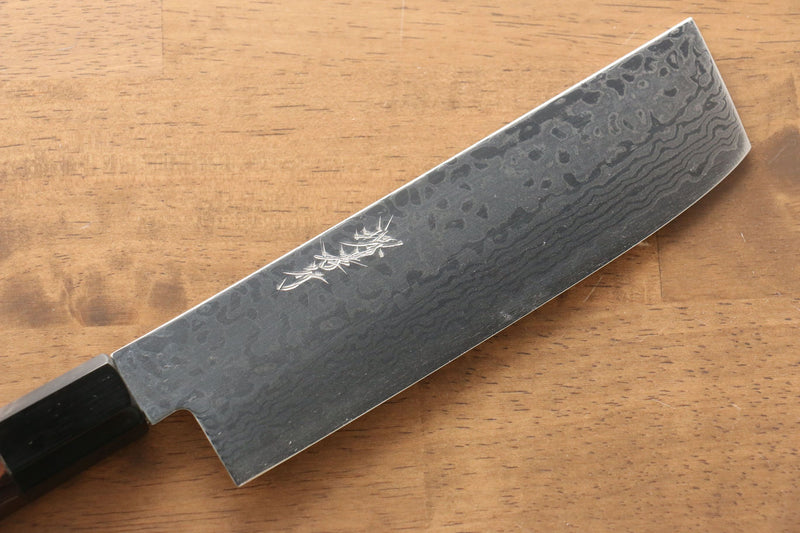 Sakai Takayuki Galaxy ZA-18 Damascus Nakiri  165mm Wenge Handle - Japannywholesale