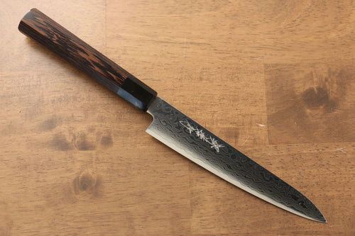 Sakai Takayuki Galaxy ZA-18 Damascus Petty-Utility  150mm Wenge Handle - Japannywholesale