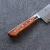 Sakai Takayuki VG5 Hammered Kiritsuke Gyuto  190mm Brown Pakka wood Handle - Japannywholesale