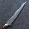 Sakai Takayuki VG5 Hammered Sujihiki  240mm Brown Pakka wood Handle - Japannywholesale