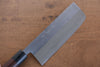 Jikko White Steel No.2 Migaki Finished Nakiri  165mm Shitan Handle - Japannywholesale