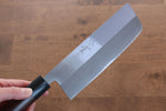 Jikko White Steel No.2 Migaki Finished Nakiri  165mm Shitan Handle - Japannywholesale