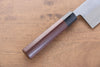 Jikko White Steel No.2 Migaki Finished Nakiri  165mm Shitan Handle - Japannywholesale