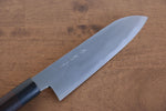 Jikko White Steel No.2 Santoku  180mm Shitan Handle - Japannywholesale