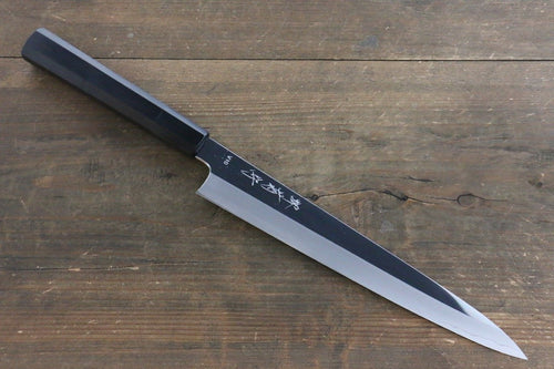 Kikumori VG10 Mirrored Finish Sujihiki Japanese Chef Knife 240mm with Ebony Handle - Japannywholesale