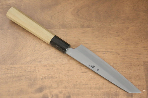 Kikuzuki White Steel No.2 Kasumitogi Kiritsuke Petty-Utility  135mm Magnolia Handle - Japannywholesale