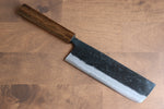 Kyohei  Shindo Blue Steel Black Finished Nakiri  165mm Live oak Lacquered Handle - Japannywholesale