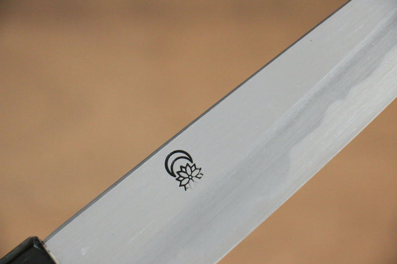 Kikuzuki White Steel No.2 Kasumitogi Kiritsuke Petty-Utility  135mm Magnolia Handle - Japannywholesale