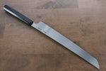 Sakai Takayuki Genbu Blue Steel No.2 Honyaki Mirrored Finish Sakimaru Yanagiba  300mm Ebony Wood Handle with Sheath - Japannywholesale