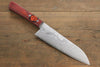 Shigeki Tanaka VG10 17 Layer Damascus Hand Forged Japanese Chef's Santoku Knife 165mm - Japannywholesale