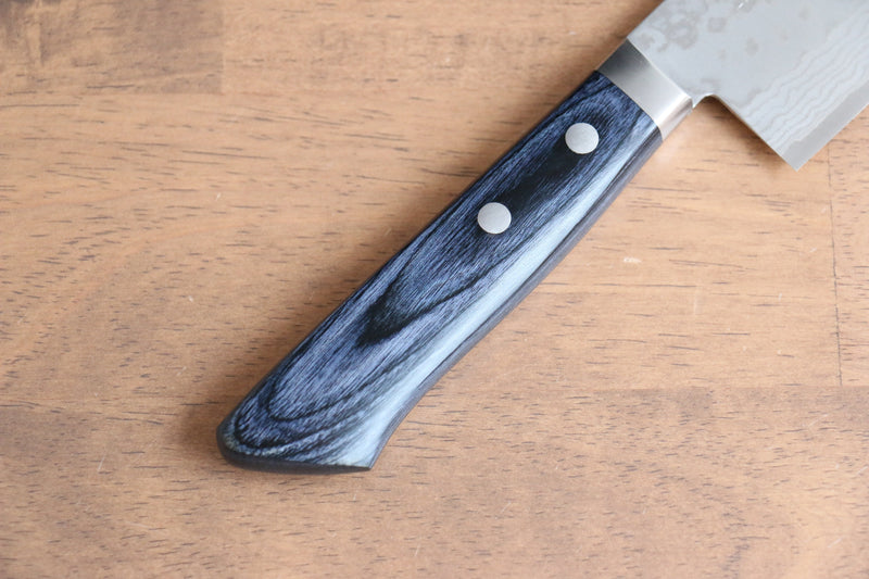 Kunihira Sairyu VG10 Damascus Usuba  165mm Navy blue Pakka wood Handle - Japannywholesale