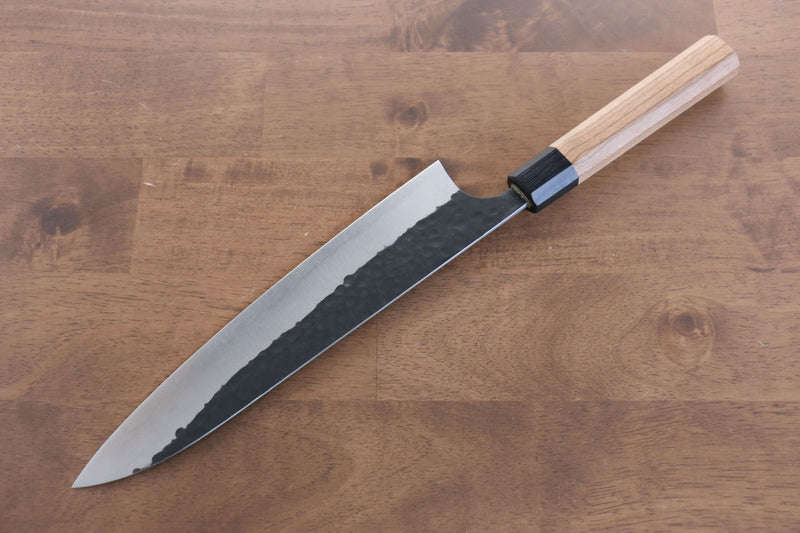 Masakage Koishi Blue Super Black Finished Gyuto  240mm American Cherry Handle - Japannywholesale