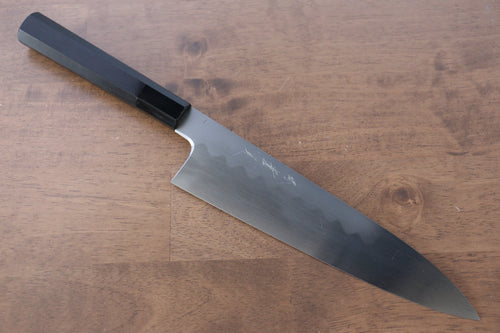 Jikko Honyaki White Steel No.3 Kasumitogi Gyuto  210mm Ebony Wood Handle - Japannywholesale