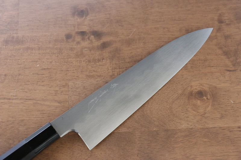 Jikko Honyaki White Steel No.3 Kasumitogi Gyuto  210mm Ebony Wood Handle - Japannywholesale