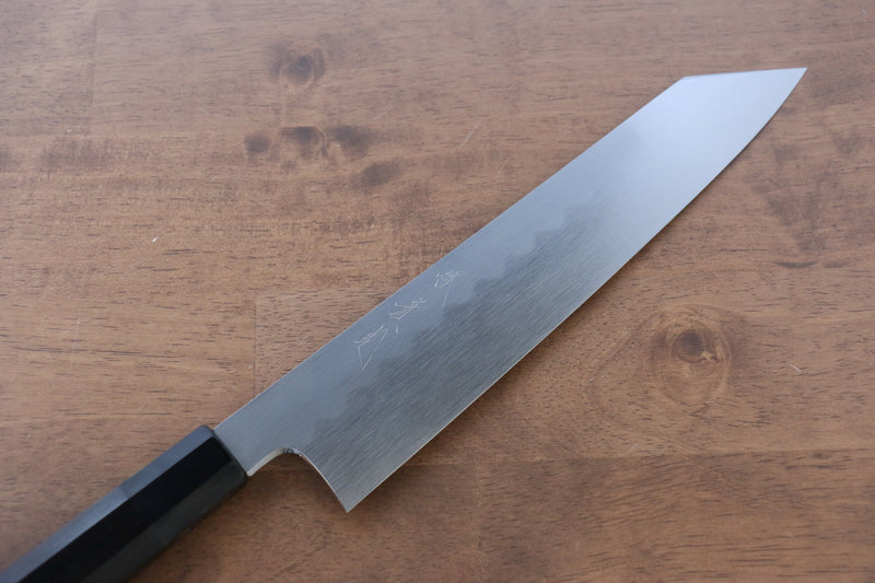 Jikko Honyaki White Steel No.3 Kasumitogi Kiritsuke Gyuto  240mm Ebony Wood Handle - Japannywholesale