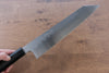 Jikko Honyaki White Steel No.3 Kasumitogi Kiritsuke Gyuto  240mm Ebony Wood Handle - Japannywholesale