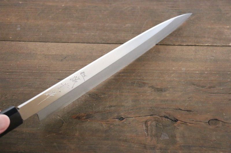 Shigeki Tanaka Silver Steel No.3 Yanagiba  240mm Walnut Handle - Japannywholesale