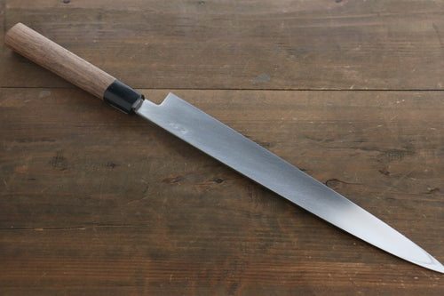 Shigeki Tanaka Silver Steel No.3 Yanagiba  300mm Walnut Handle - Japannywholesale