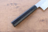 Jikko Honyaki White Steel No.3 Kasumitogi Kiritsuke Gyuto  210mm Ebony Wood Handle - Japannywholesale