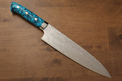 Mr. Itou R-2 Custom Damascus Small Santoku Custom Combination Handle