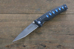 MCUSTA Katana VG10 Pocket Knife 80mm Aluminium (Black/Blue) Handle - Japannywholesale