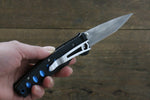 MCUSTA Katana VG10 Pocket Knife 80mm Aluminium (Black/Blue) Handle - Japannywholesale