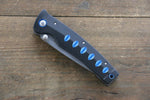 MCUSTA Katana VG10 Pocket Knife 80mm Aluminium (Black/Blue) Handle - Japannywholesale