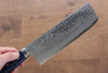 Kunihira Sairyu VG10 Damascus Nakiri  165mm Blue Pakka wood Handle - Japannywholesale