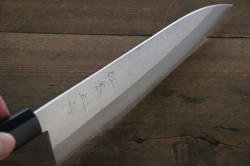 Shigeki Tanaka Silver Steel No.3 Nashiji Gyuto  210mm Walnut Handle - Japannywholesale