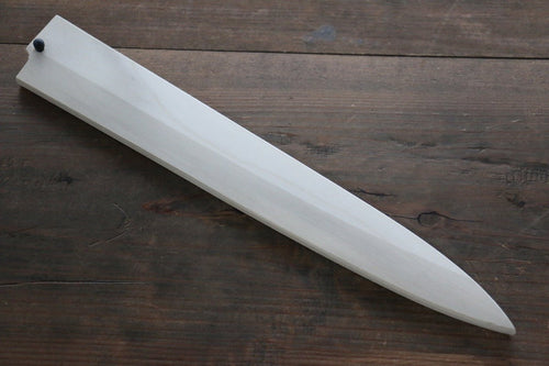 Magnolia Saya Sheath for Yanagiba Sashimi Knife with Plywood Pin - 210mm - Japannywholesale