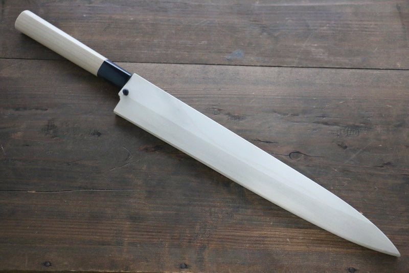 Magnolia Saya Sheath for Yanagiba Sashimi Knife with Plywood Pin - 270mm Kaneko - Japannywholesale