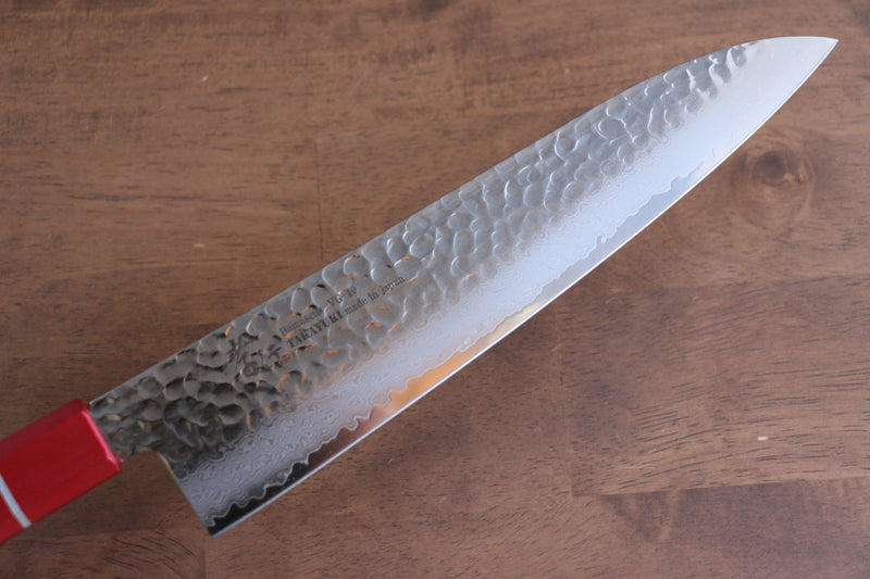 Sakai Takayuki VG10 33 Layer Damascus Gyuto  240mm Live oak Lacquered (Kouseki) Handle - Japannywholesale