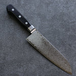 Seisuke ZA-18 Damascus Santoku  165mm Black Pakka wood Handle - Japannywholesale