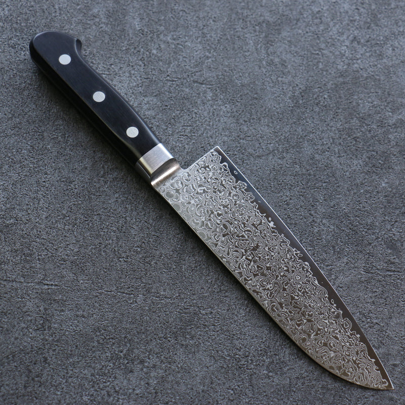 Seisuke ZA-18 Damascus Santoku  165mm Black Pakka wood Handle - Japannywholesale