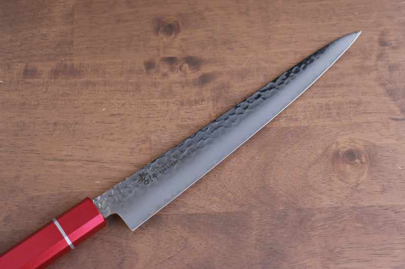 Sakai Takayuki VG10 33 Layer Damascus Sujihiki  240mm Live oak Lacquered (Kouseki) Handle - Japannywholesale