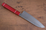 Sakai Takayuki VG10 33 Layer Damascus Santoku  170mm Live oak Lacquered (Kouseki) Handle - Japannywholesale